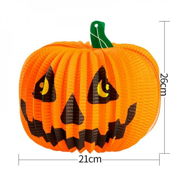 Details about   Halloween Hanging Pumpkin Pendant Party Ornament Decorative Cardboard NEW